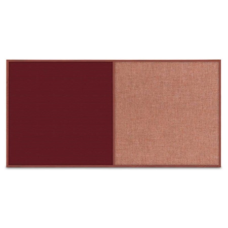 United Visual Products Enclosed Corkboard, 3 Door, 96"x48", 4" Fra, UV3413-SATIN-AMETHY UV3413-SATIN-AMETHY